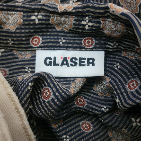 Vintage 70s Glaser Micro Woven Long Sleeve Button Up Shirt - Picture 7 of 8